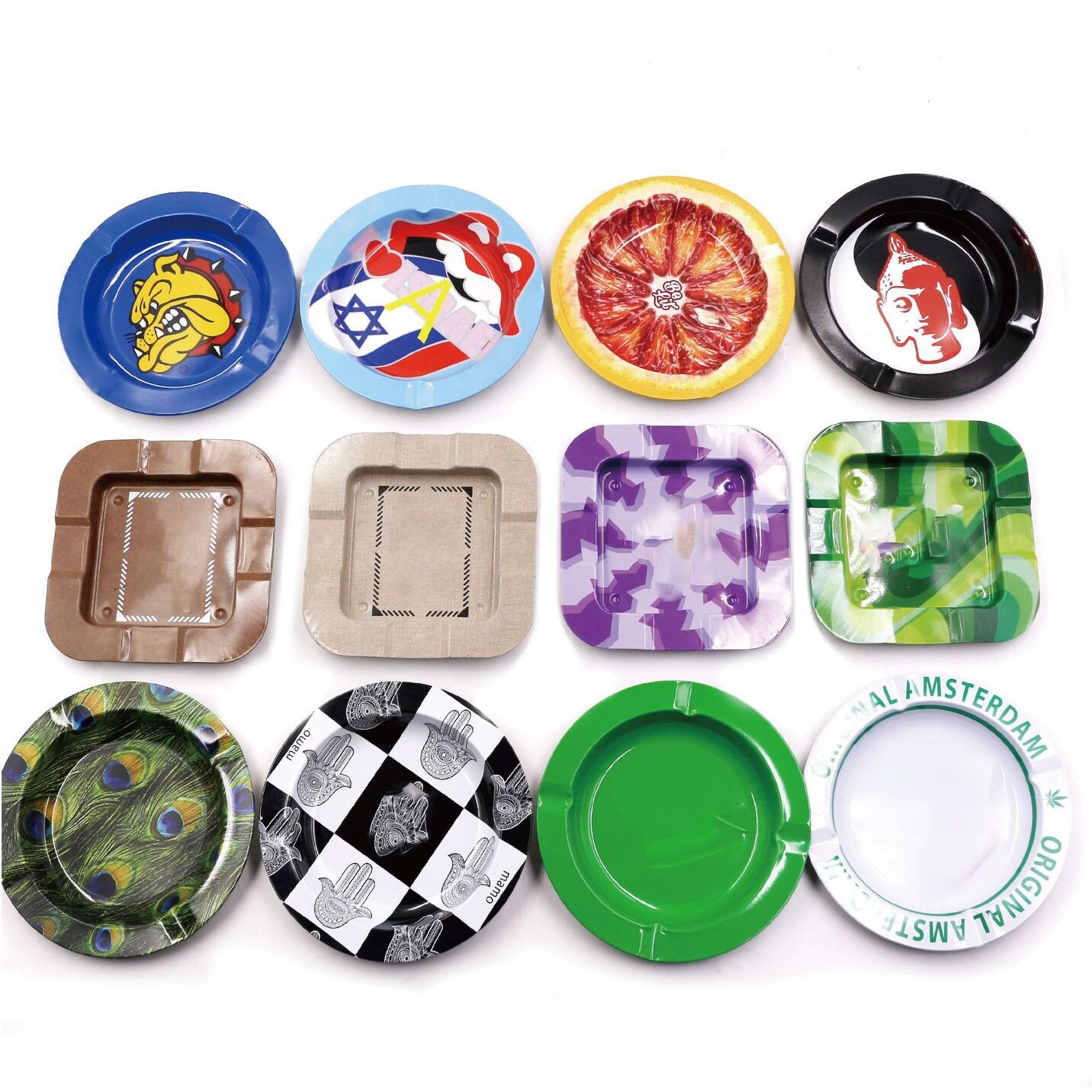 Customizable Colorful Printed Smoking Ashtray - Image 5