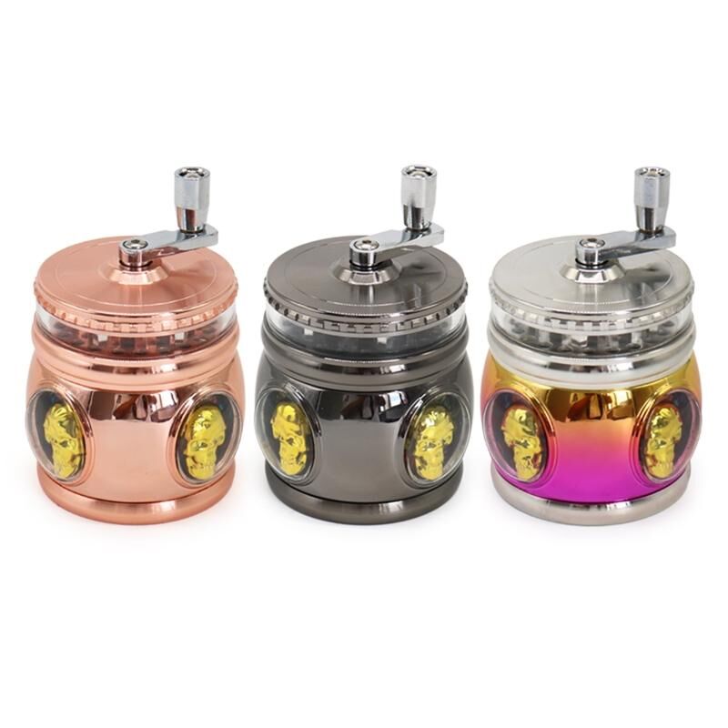 custom hand-cranked tobacco grinder