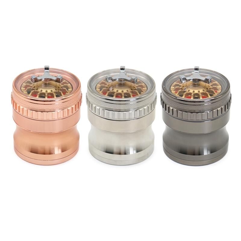 Custom Hand-Cranked Tobacco Grinder | Multiple Designs & Wholesale Options - Image 7